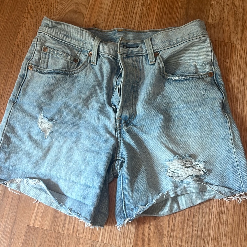 Levi 501 denim cutoffs